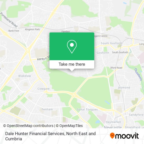 Dale Hunter Financial Services map