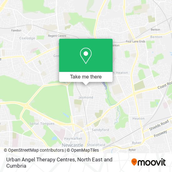 Urban Angel Therapy Centres map