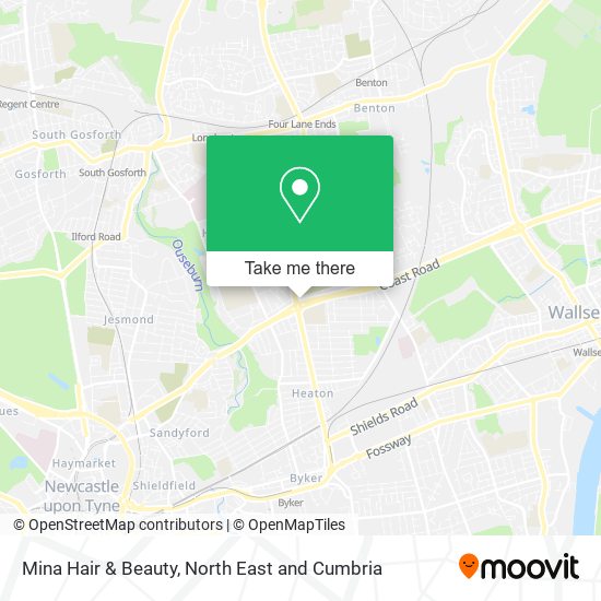 Mina Hair & Beauty map