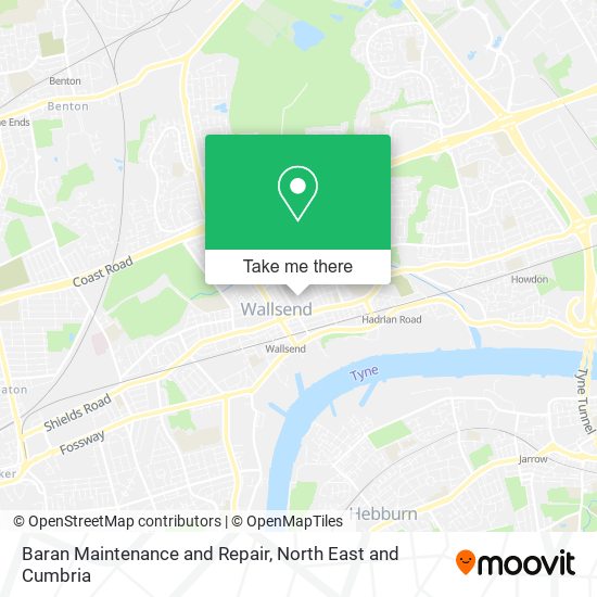 Baran Maintenance and Repair map