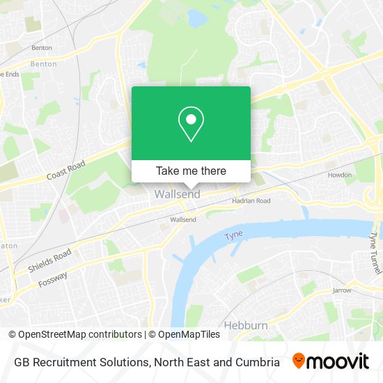 GB Recruitment Solutions map
