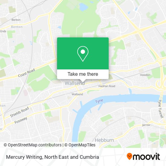Mercury Writing map