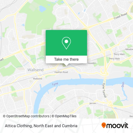 Attica Clothing map