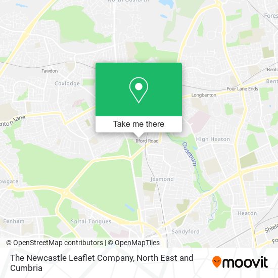 The Newcastle Leaflet Company map