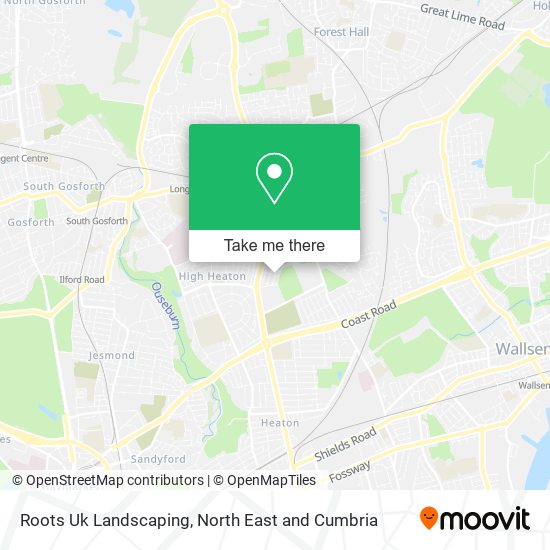 Roots Uk Landscaping map