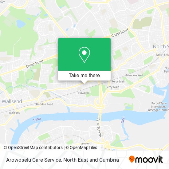 Arowoselu Care Service map
