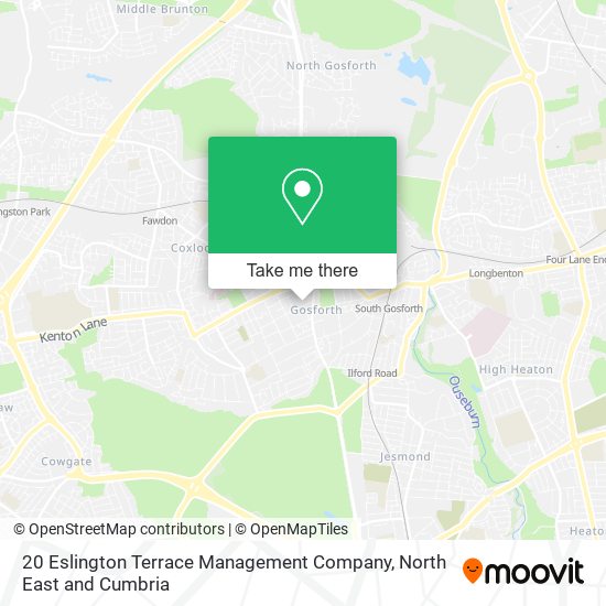 20 Eslington Terrace Management Company map