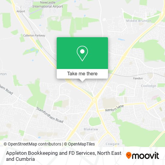 Appleton Bookkeeping and FD Services map
