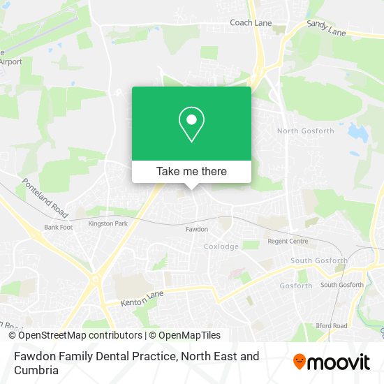 Fawdon Family Dental Practice map