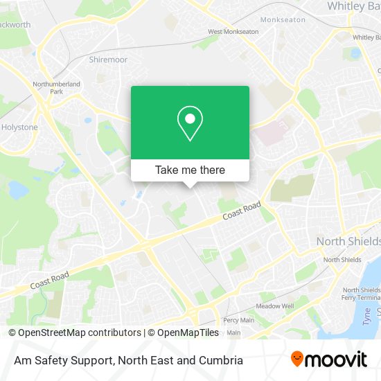 Am Safety Support map