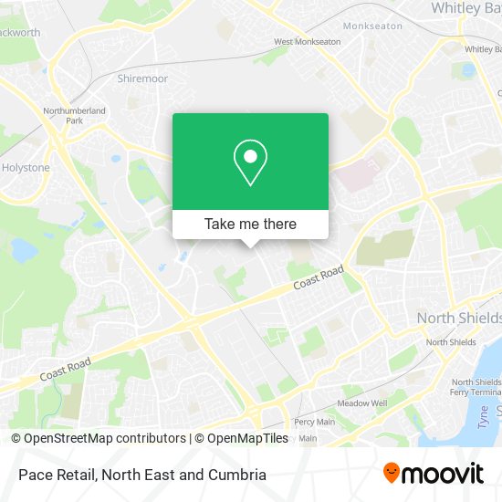 Pace Retail map