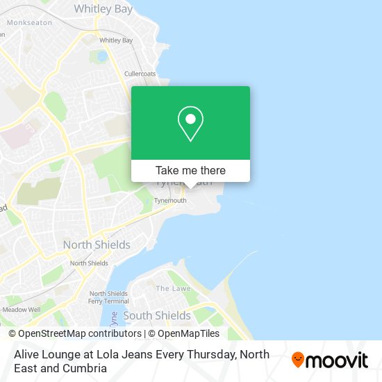 Alive Lounge at Lola Jeans Every Thursday map