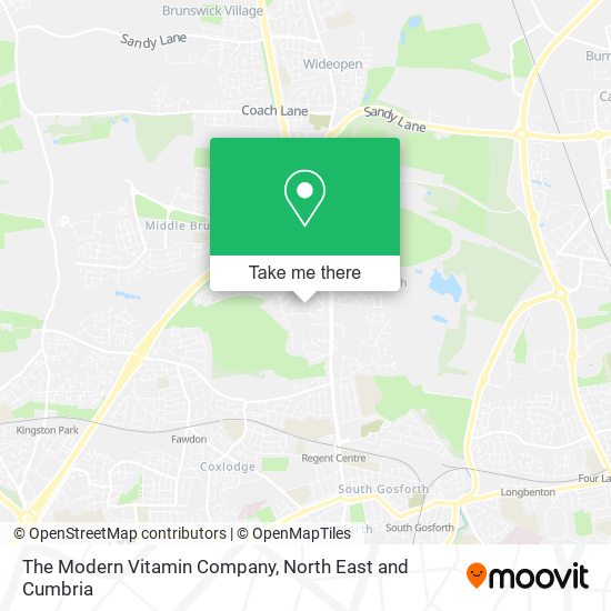 The Modern Vitamin Company map