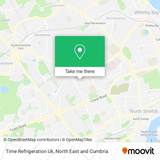 Time Refrigeration Uk map