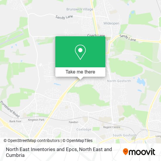 North East Inventories and Epcs map