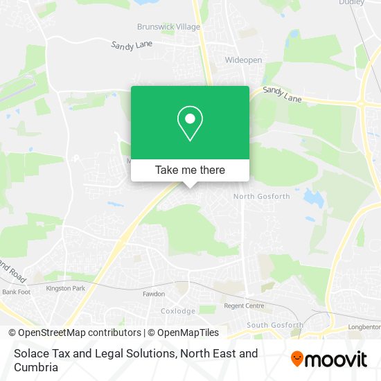 Solace Tax and Legal Solutions map