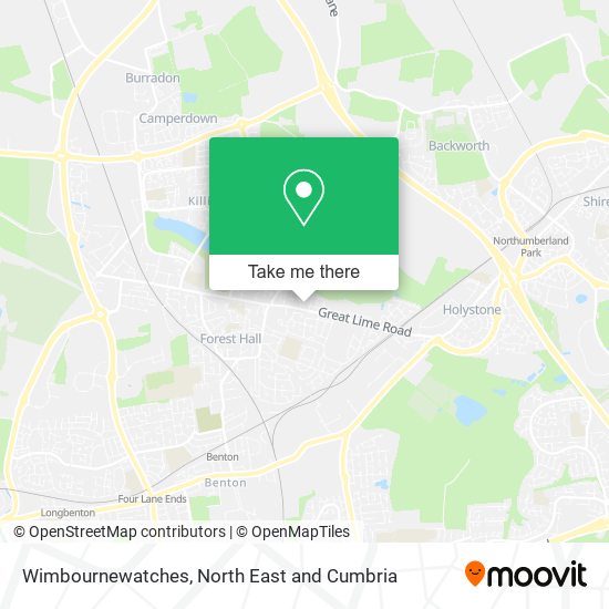 Wimbournewatches map