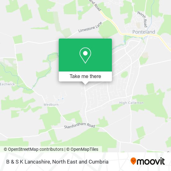 B & S K Lancashire map