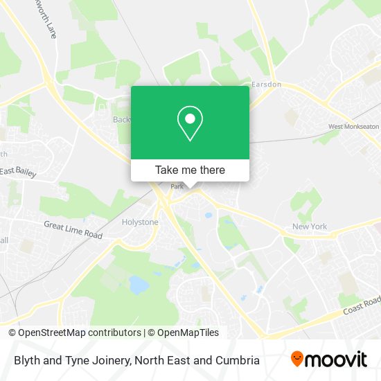 Blyth and Tyne Joinery map