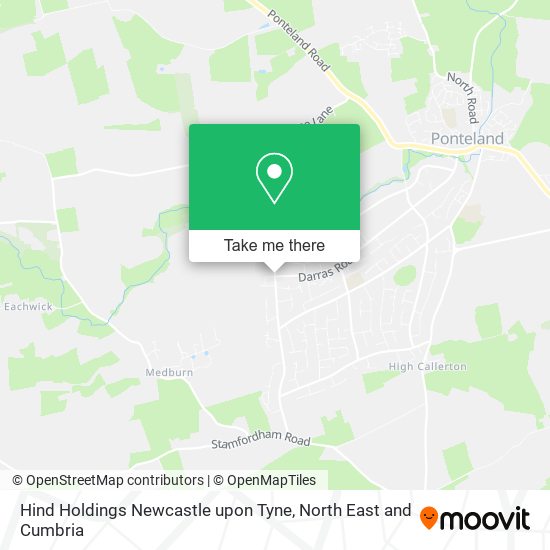 Hind Holdings Newcastle upon Tyne map