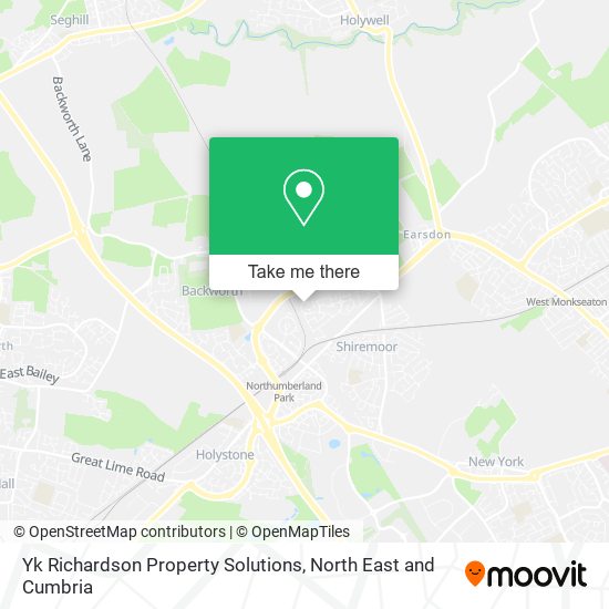 Yk Richardson Property Solutions map
