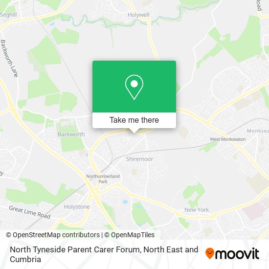 North Tyneside Parent Carer Forum map