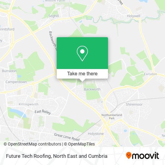 Future Tech Roofing map