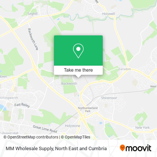 MM Wholesale Supply map