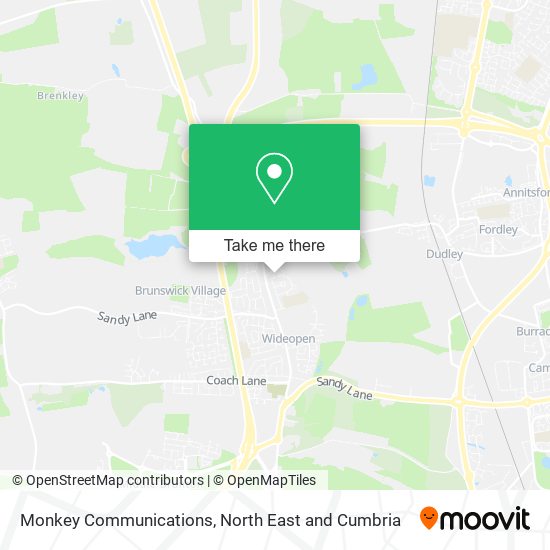 Monkey Communications map
