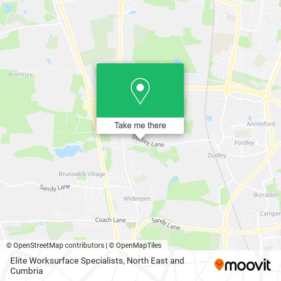 Elite Worksurface Specialists map