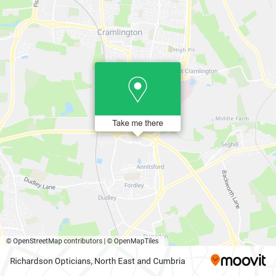 Richardson Opticians map