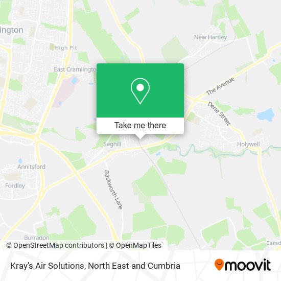 Kray's Air Solutions map