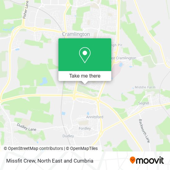 Missfit Crew map