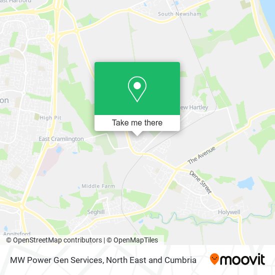 MW Power Gen Services map