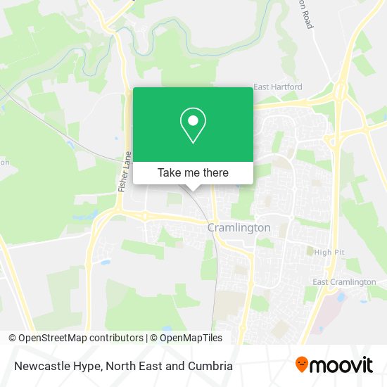 Newcastle Hype map