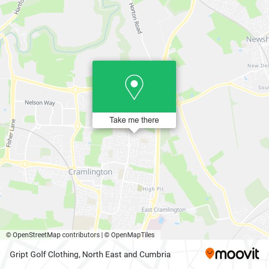 Gript Golf Clothing map