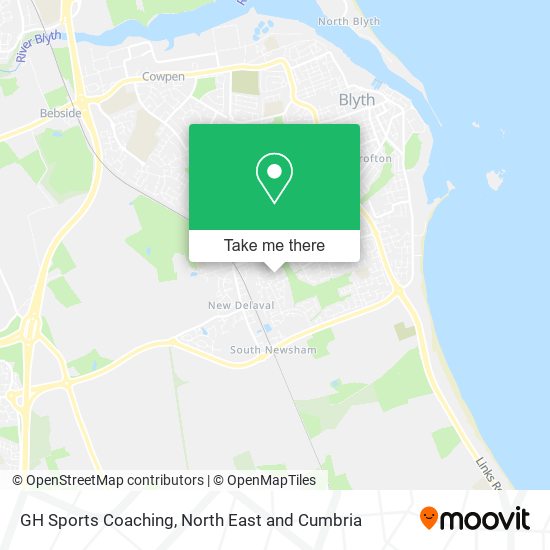 GH Sports Coaching map