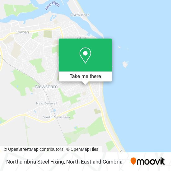 Northumbria Steel Fixing map