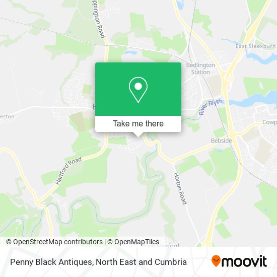 Penny Black Antiques map