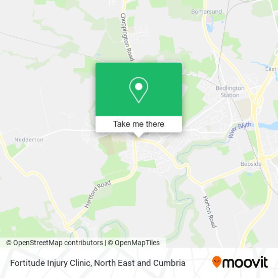 Fortitude Injury Clinic map