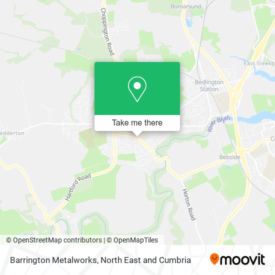 Barrington Metalworks map
