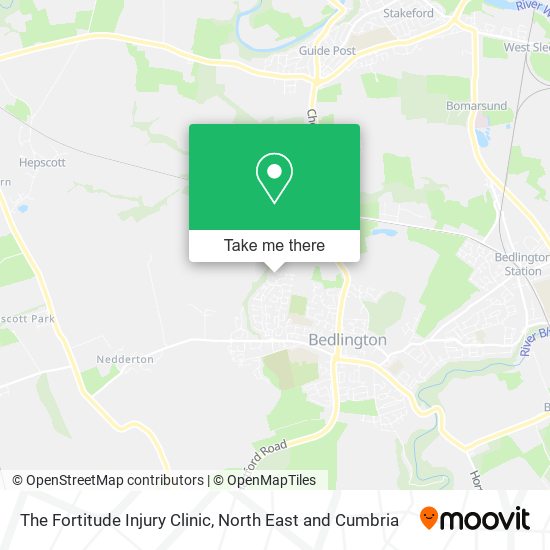 The Fortitude Injury Clinic map