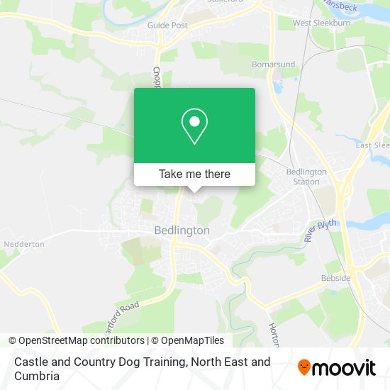 Castle and Country Dog Training map