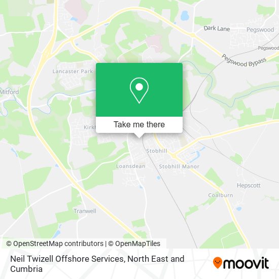 Neil Twizell Offshore Services map