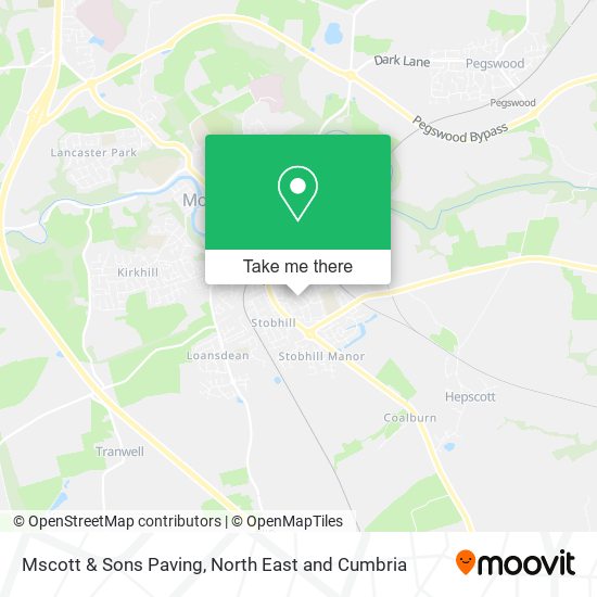 Mscott & Sons Paving map