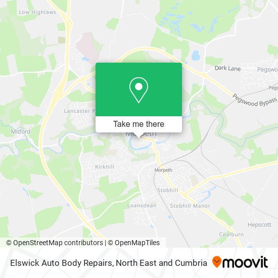 Elswick Auto Body Repairs map