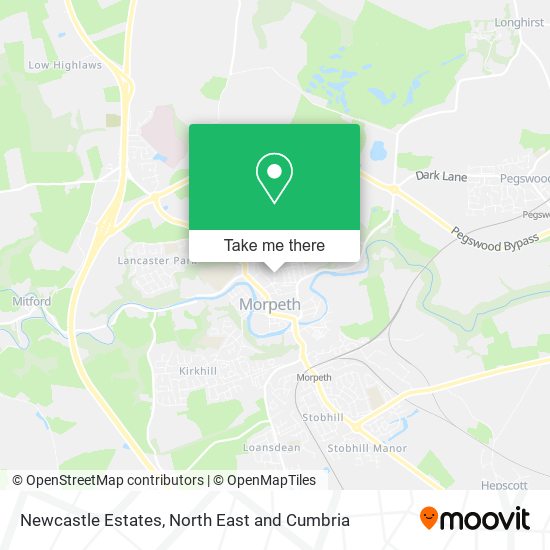 Newcastle Estates map