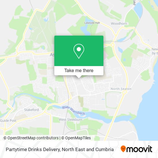 Partytime Drinks Delivery map