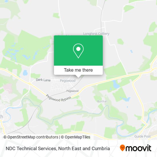 NDC Technical Services map