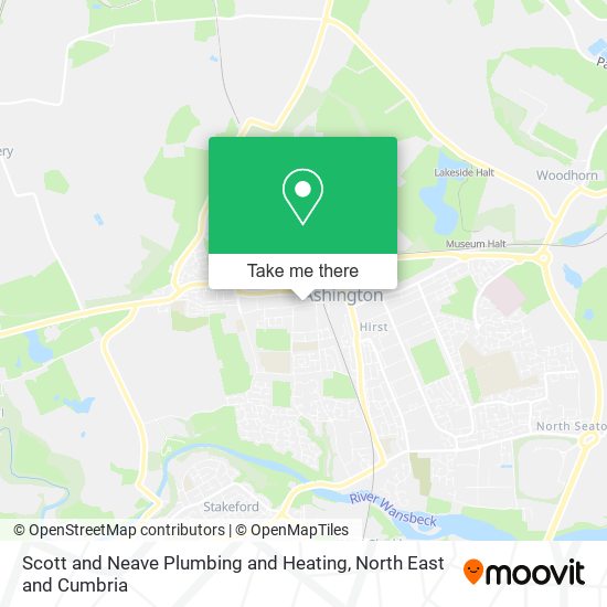 Scott and Neave Plumbing and Heating map